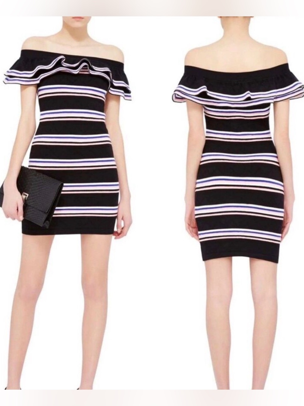 MSGM designer, made in Italy, off shoulder (or on), form-fitting dress